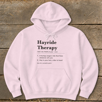 Hayride Therapy Definition Hoodie