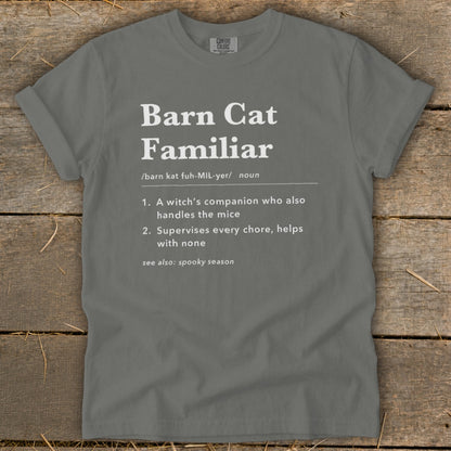 Barn Cat Familiar Definition Signature Tee