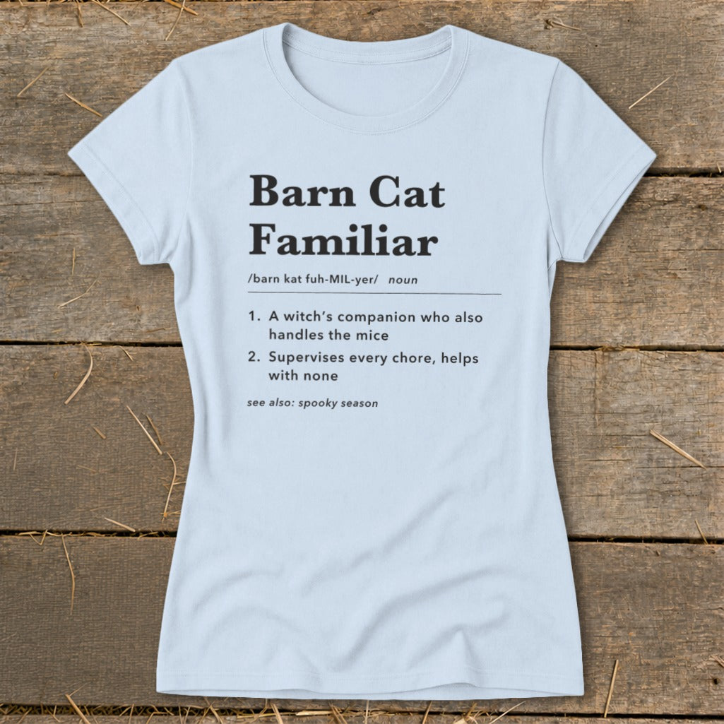 Barn Cat Familiar Definition Ladies Tee