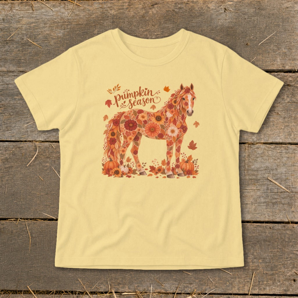 Fall Floral Horse Infant Tee