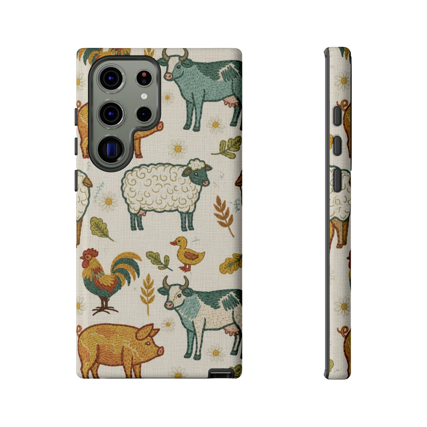 Folksy Farm Animals Phone Case