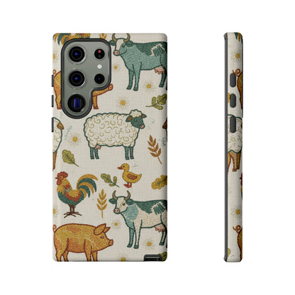 Folksy Farm Animals Phone Case