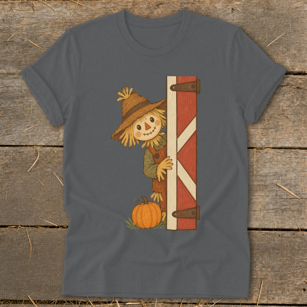 Peeking Scarecrow Softstyle Tee