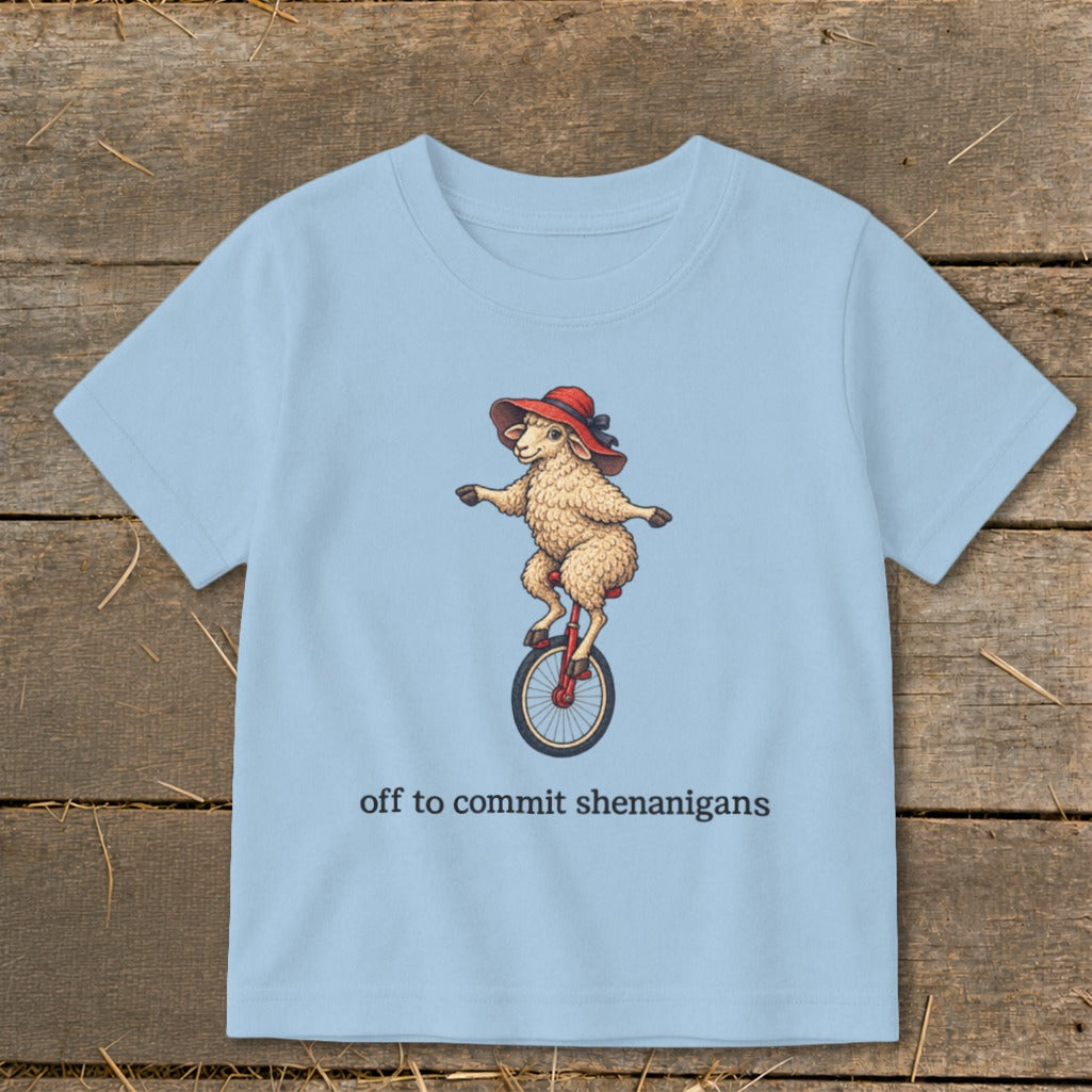 Off To Commit Shenanigans Toddler Tee