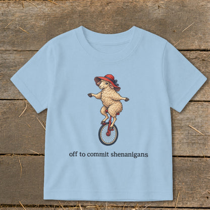 Off To Commit Shenanigans Toddler Tee