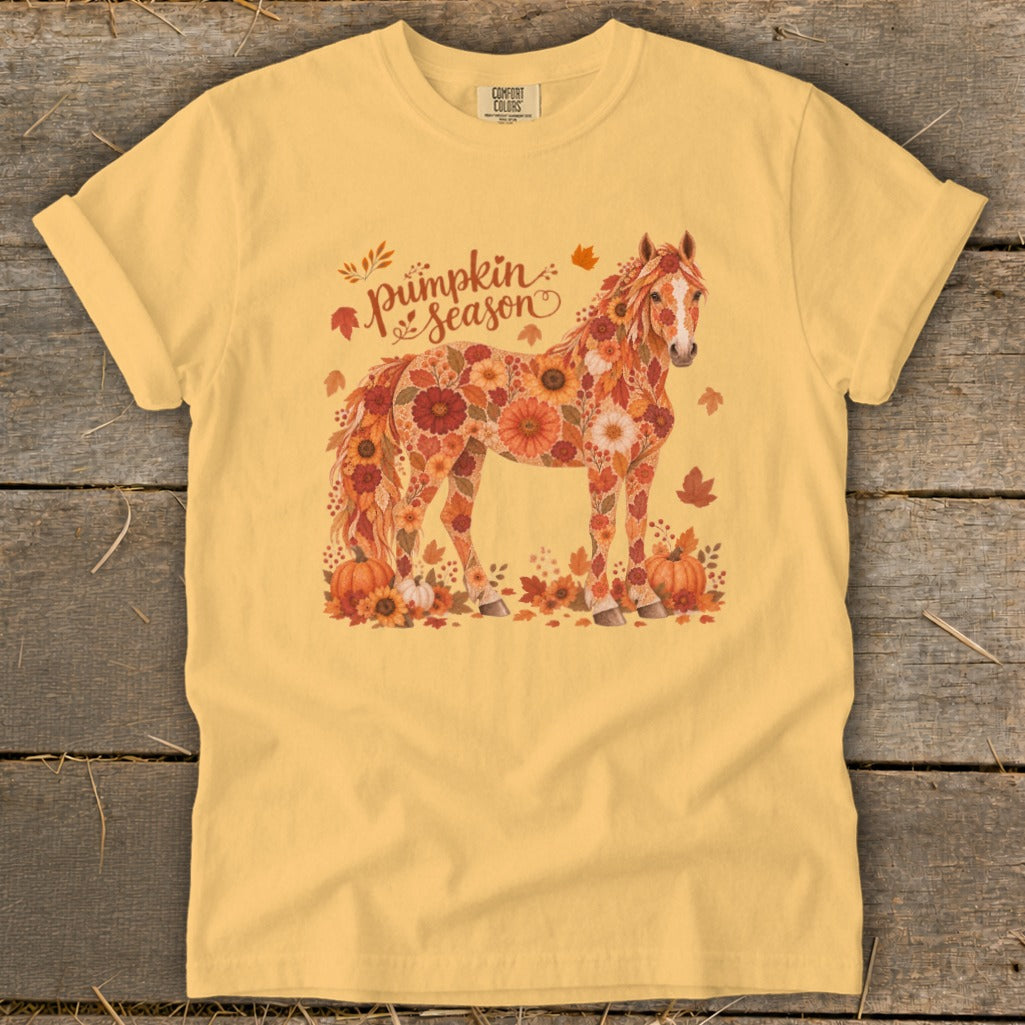 Fall Floral Horse Signature Tee