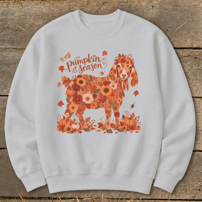 Fall Floral Nubian Goat Sweatshirt