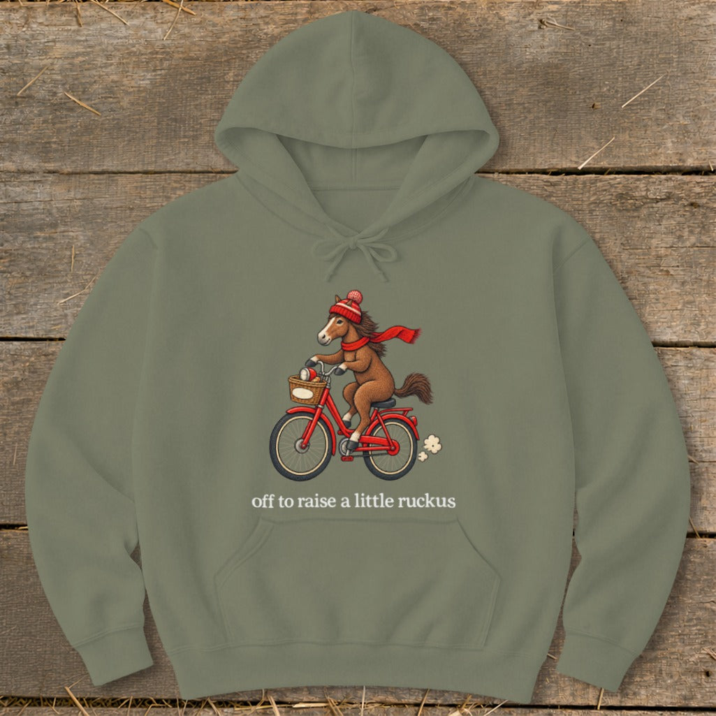 Off To Raise a Little Ruckus Hoodie