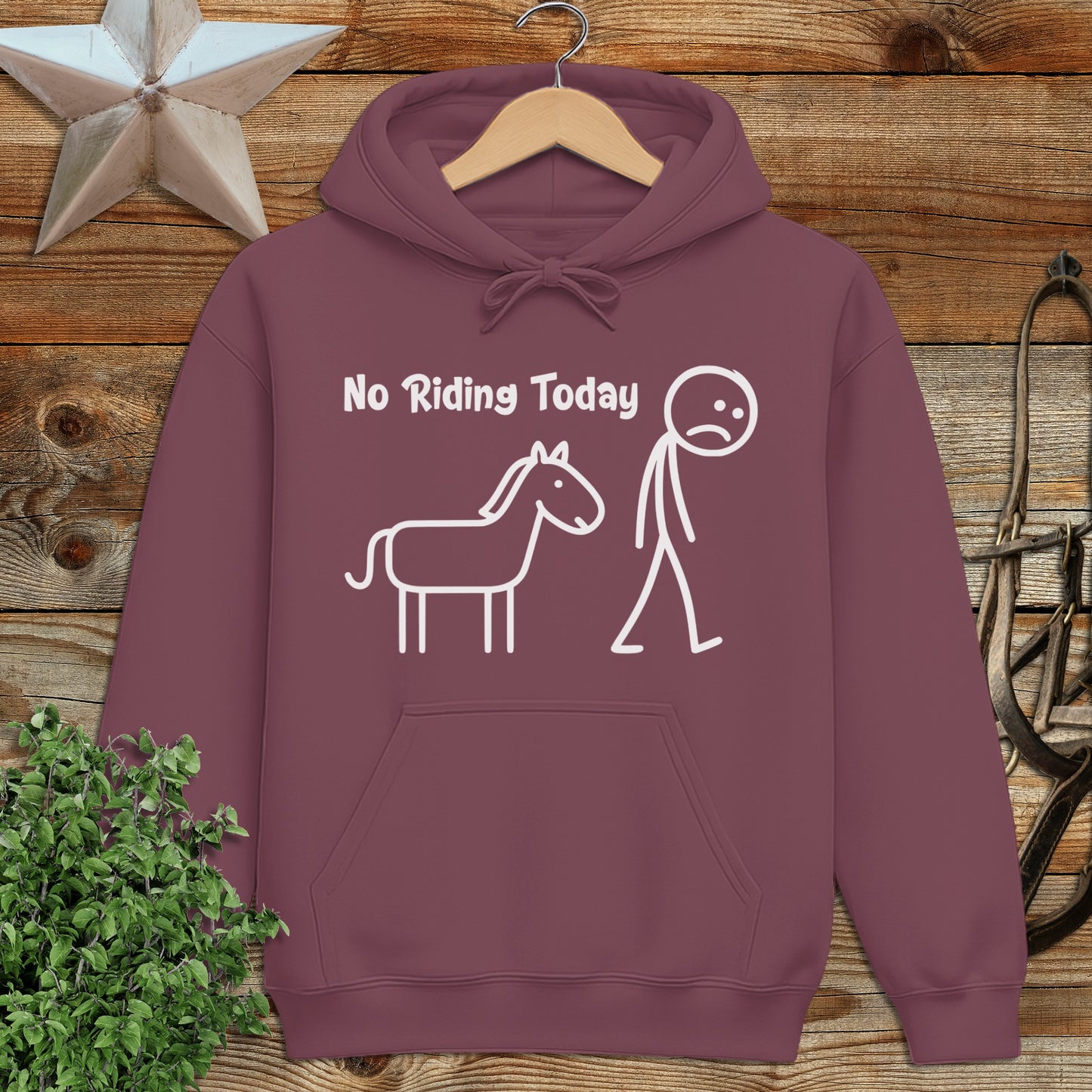 No Riding Today Hoodie