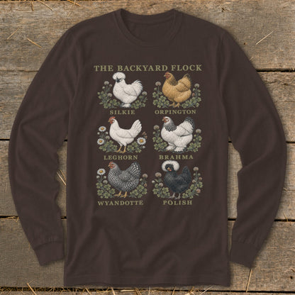 The Backyard Flock: Silkie, Orpington, Leghorn, Brahma, Wyandotte, Polish chickens.