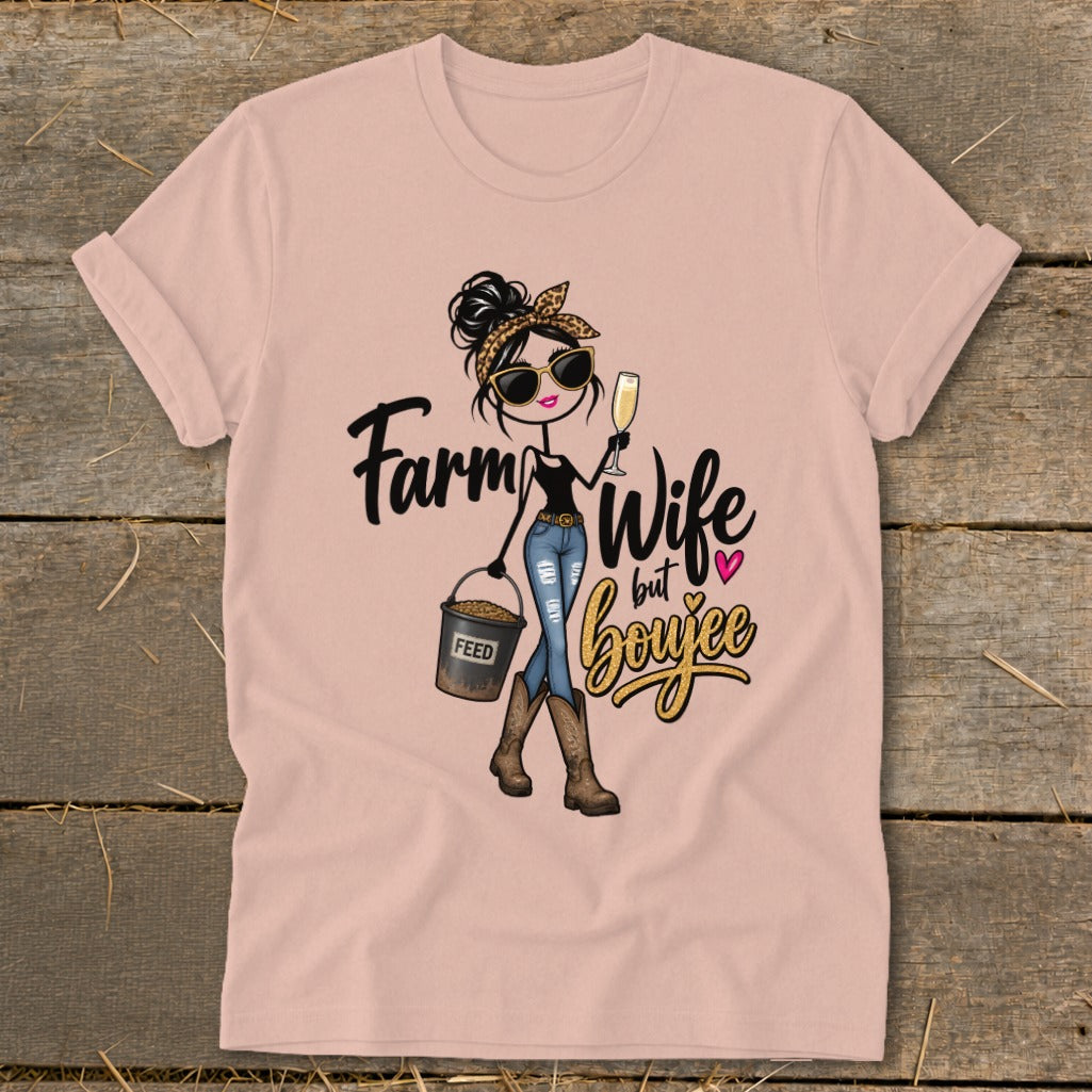 Boujee Farm Wife Softstyle Tee