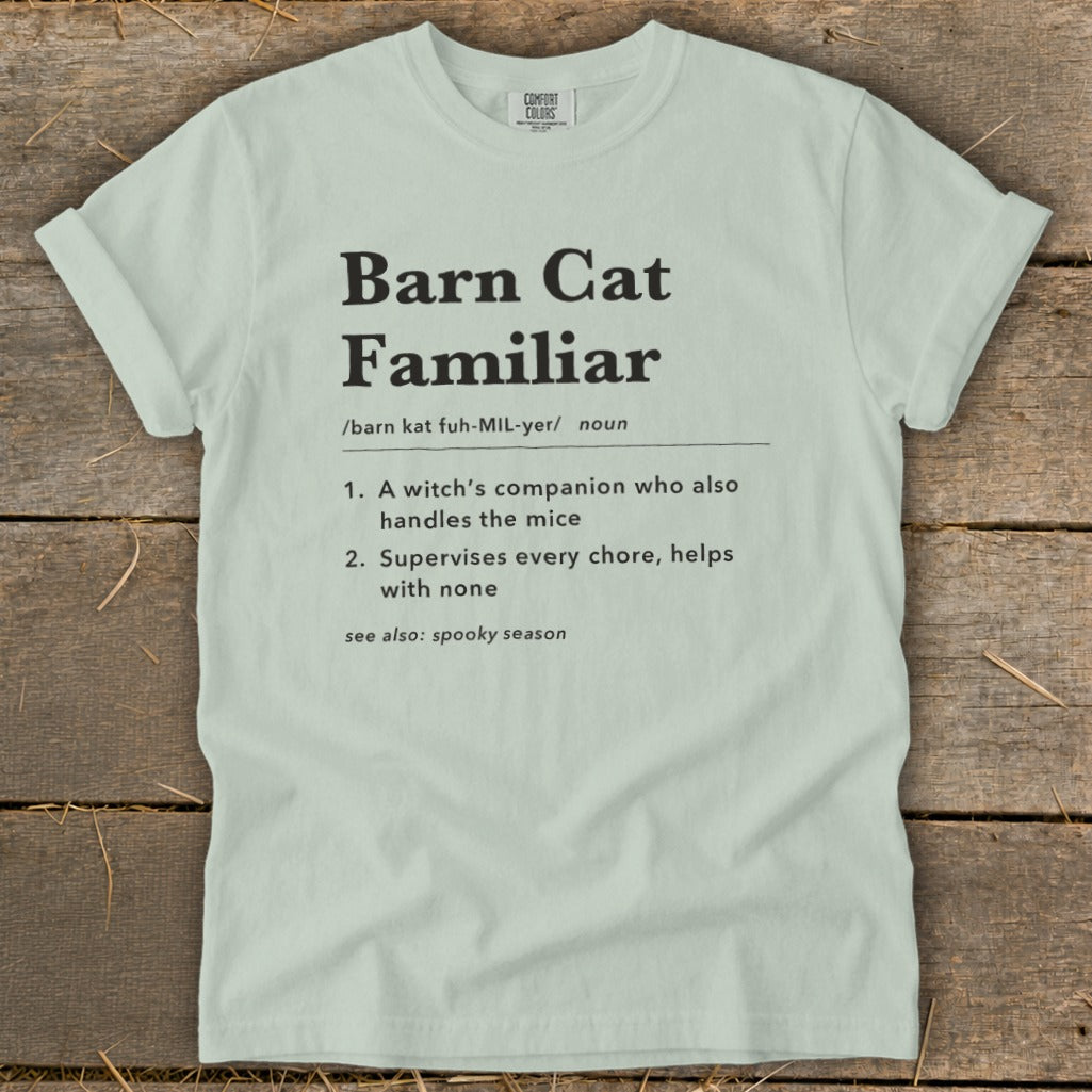 Barn Cat Familiar Definition Signature Tee