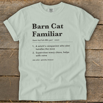 Barn Cat Familiar Definition Signature Tee