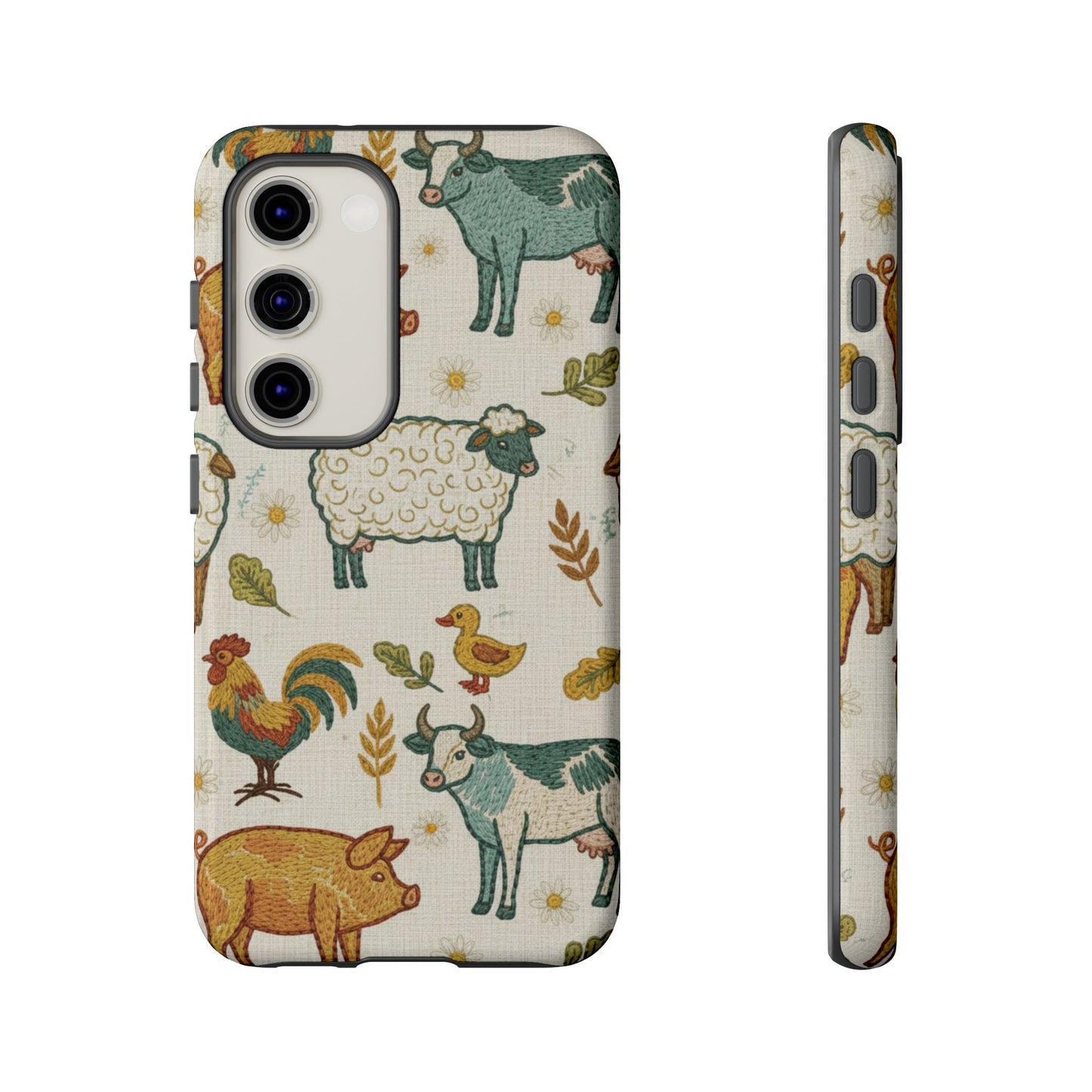 Folksy Farm Animals Phone Case