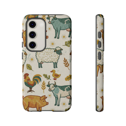 Folksy Farm Animals Phone Case
