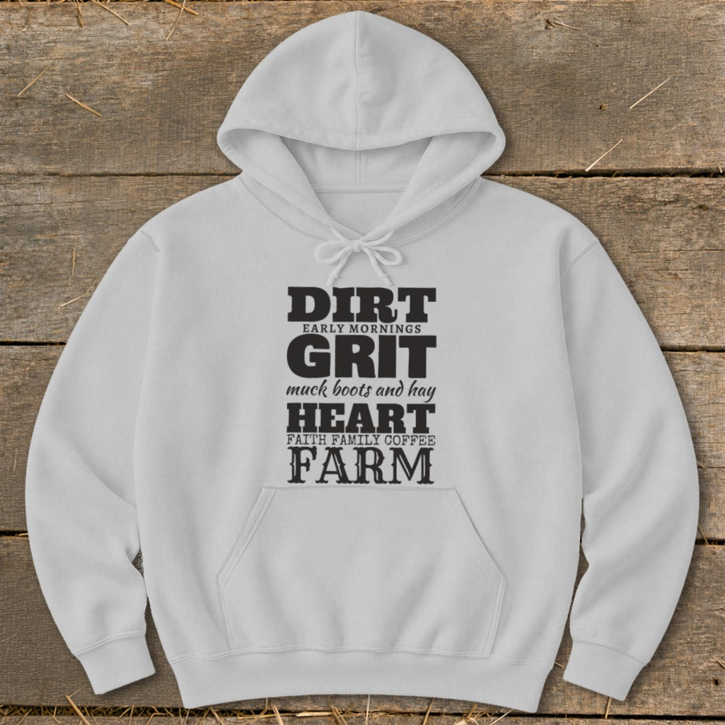 Dirt Grit Heart Farm Hoodie