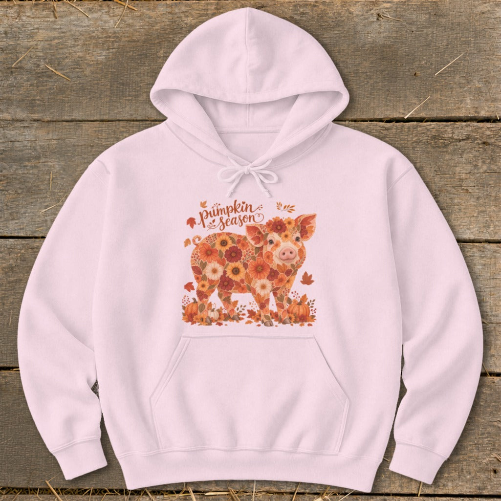 Fall Floral Pig Hoodie