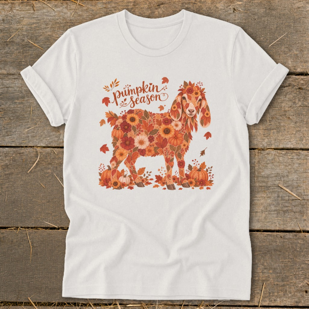 Fall Floral Nubian Goat Softstyle Tee