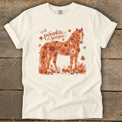 Fall Floral Horse Signature Tee
