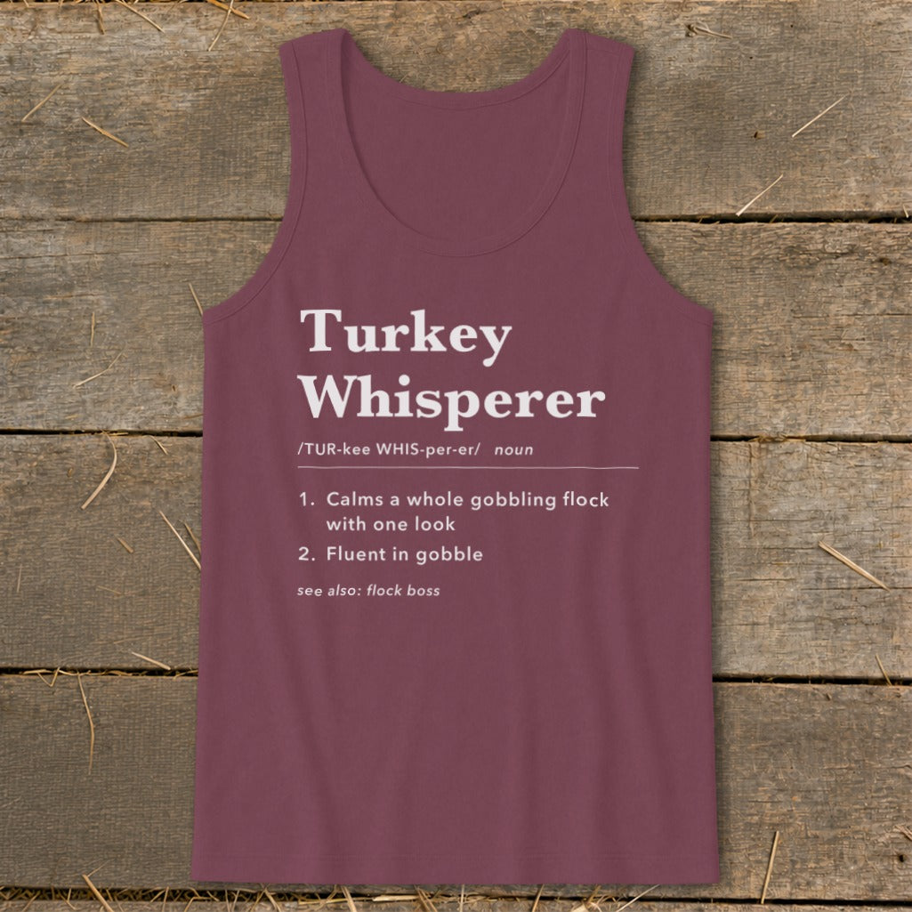 Turkey Whisperer Definition Tank Top
