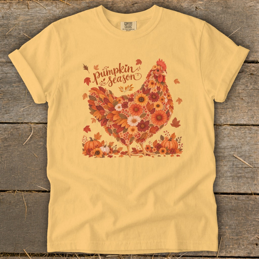 Fall Floral Chicken Signature Tee