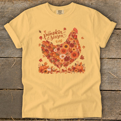 Fall Floral Chicken Signature Tee