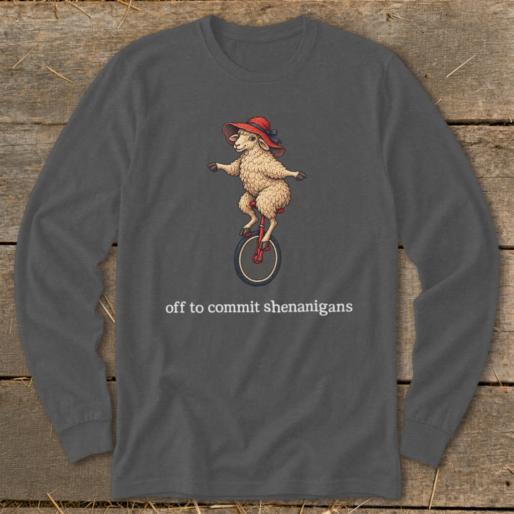 Off To Commit Shenanigans Long Sleeve Tee