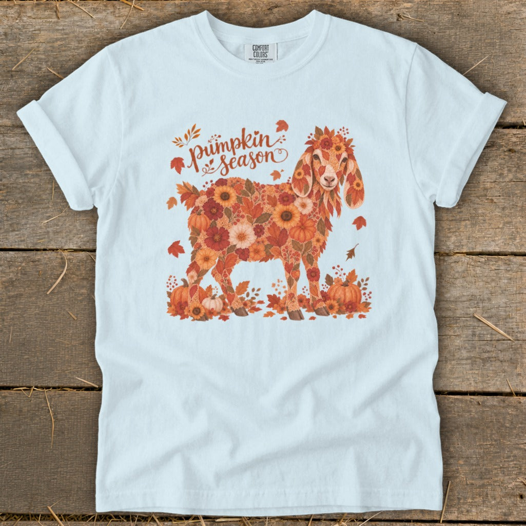 Fall Floral Nubian Goat Signature Tee