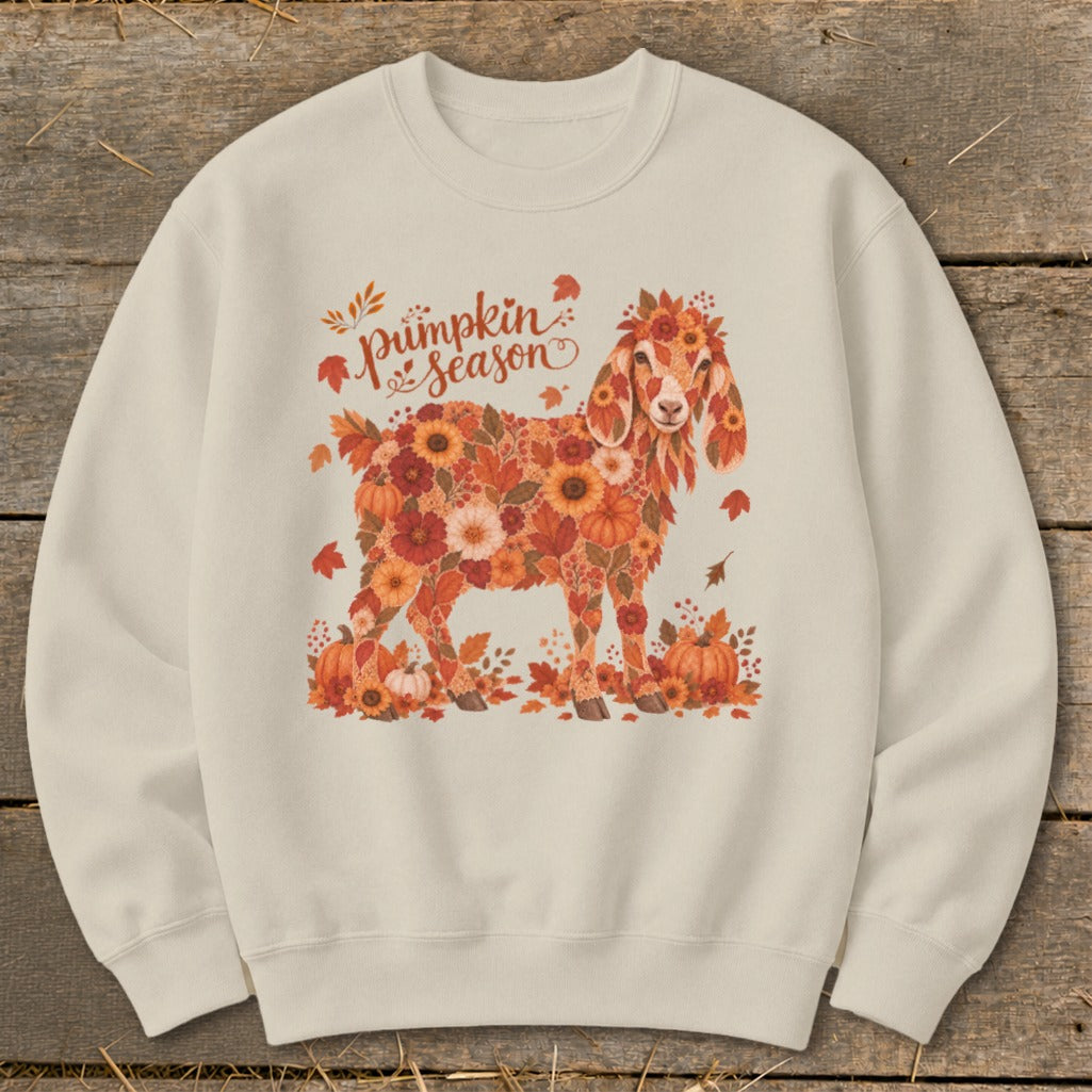 Fall Floral Nubian Goat Sweatshirt