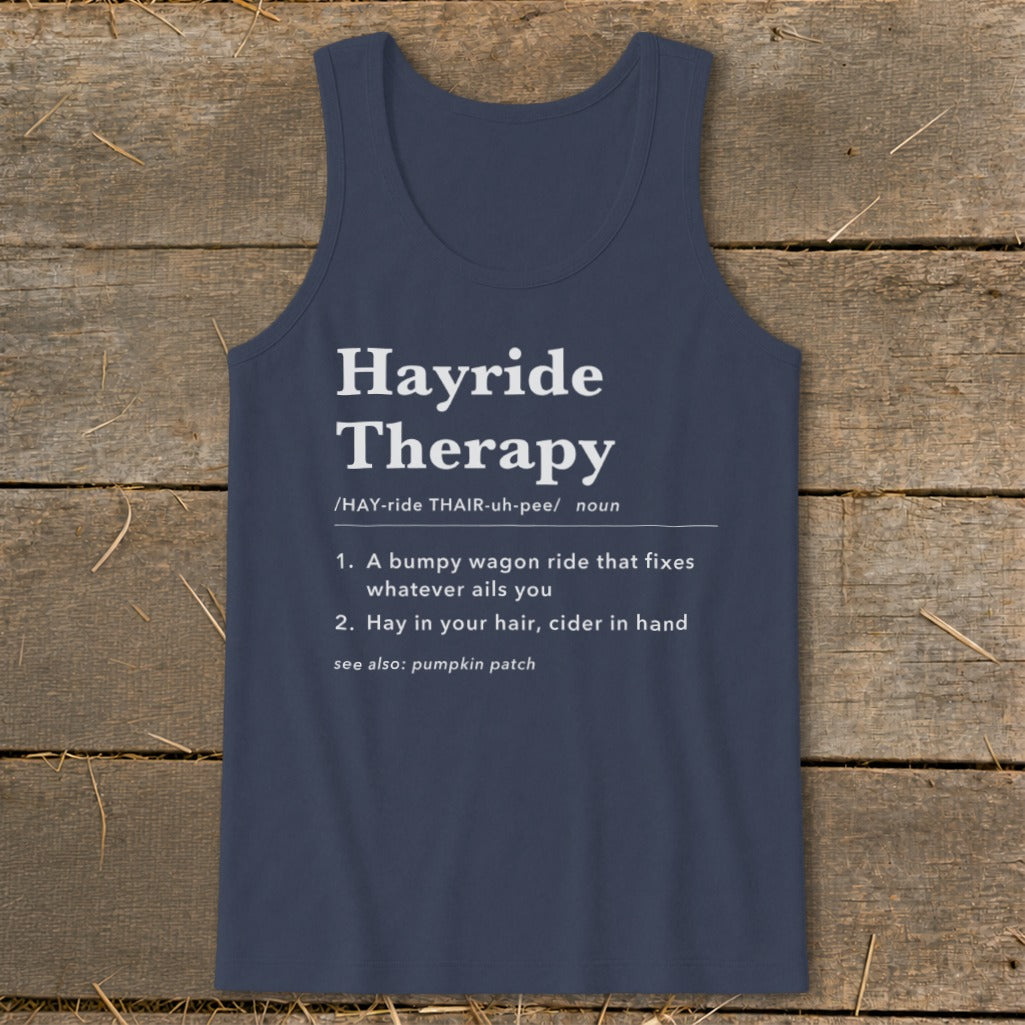 Hayride Therapy Definition Tank Top
