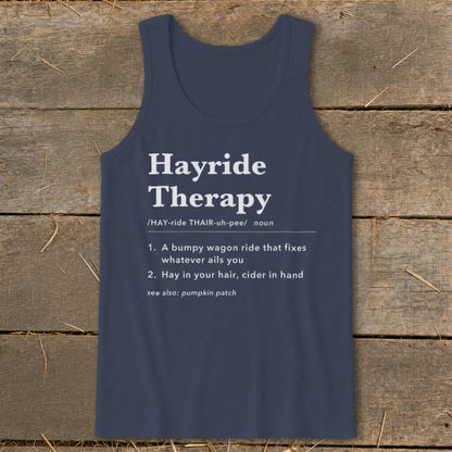 Hayride Therapy Definition Tank Top