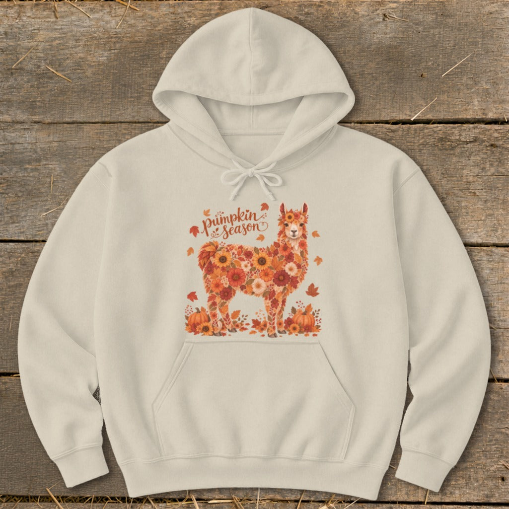 Fall Floral Llama Hoodie
