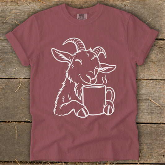 Morning Coffee Goat Signature Tee