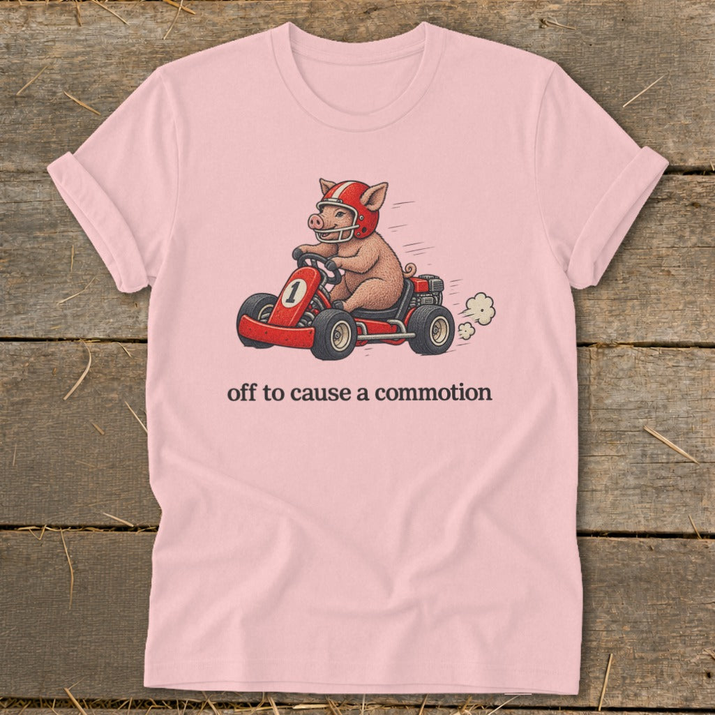 Off To Cause a Commotion Softstyle Tee