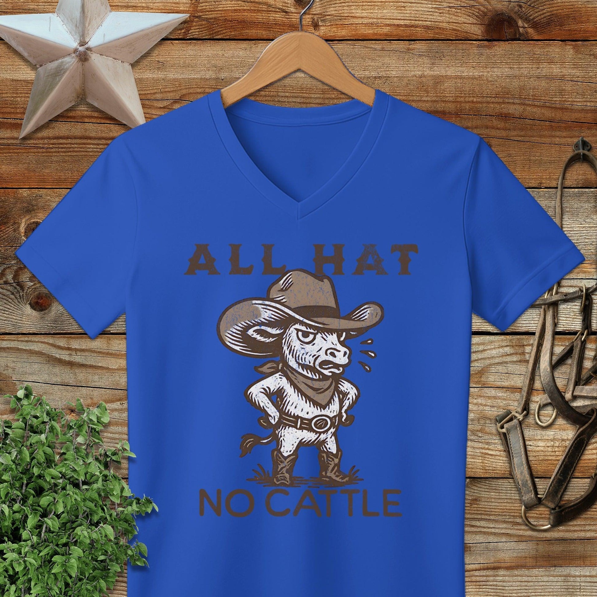 All Hat No Cattle V-neck
