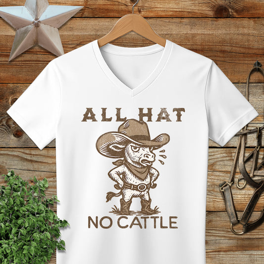 All Hat No Cattle V-neck