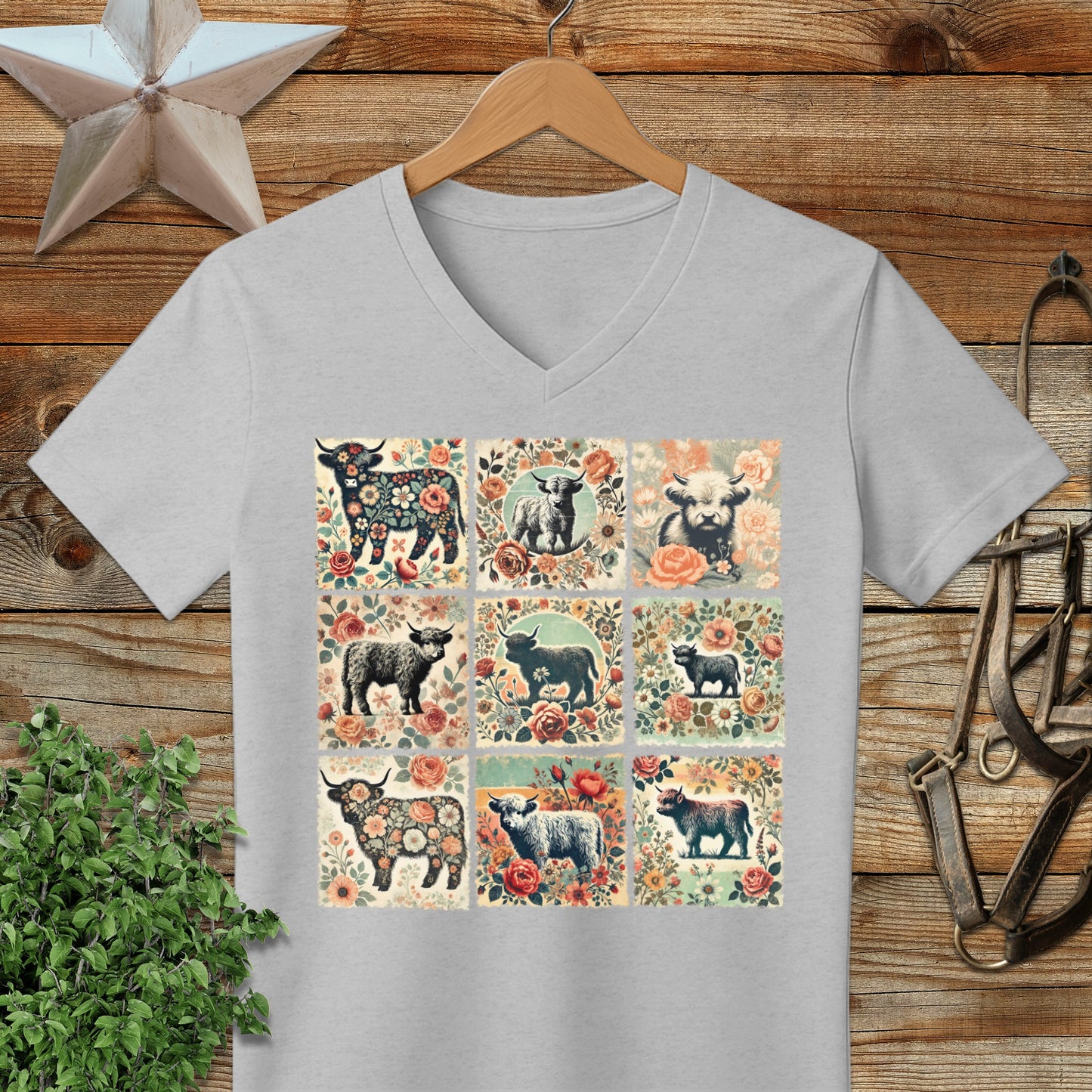 All the Pretty Cows V-neck