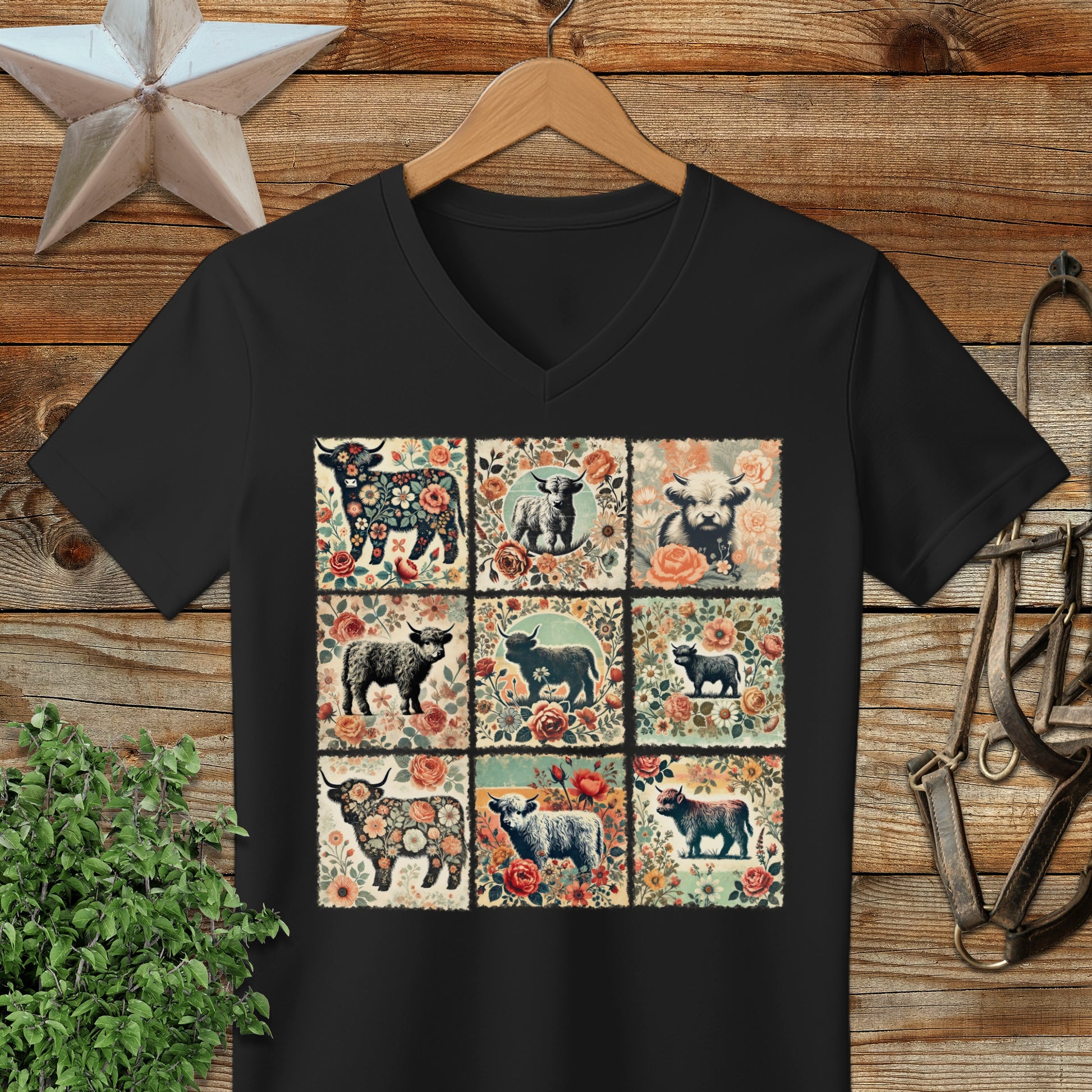 All the Pretty Cows V-neck