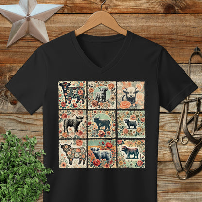 All the Pretty Cows V-neck