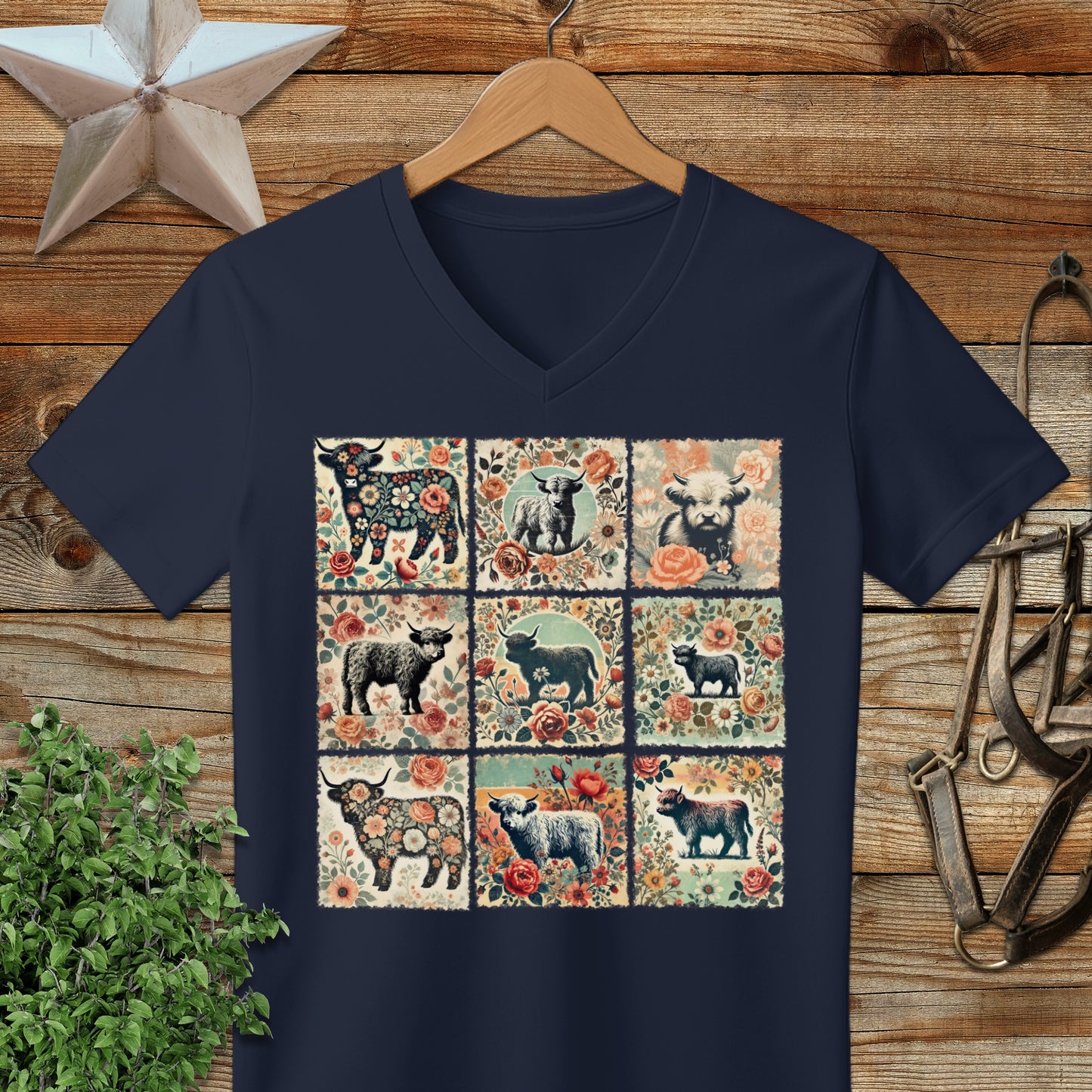 All the Pretty Cows V-neck