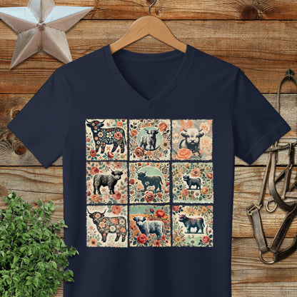 All the Pretty Cows V-neck