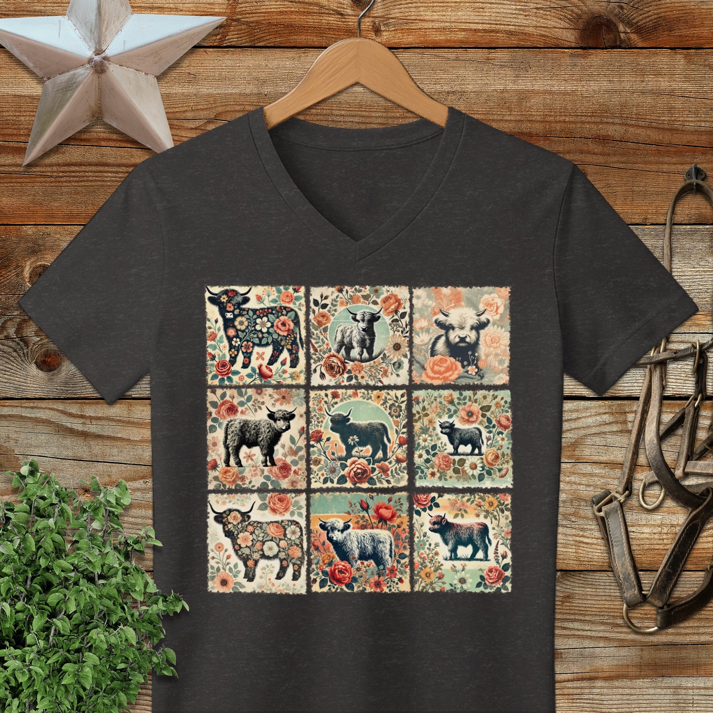 All the Pretty Cows V-neck