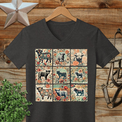 All the Pretty Cows V-neck