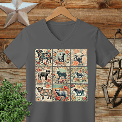 All the Pretty Cows V-neck
