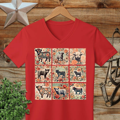 All the Pretty Cows V-neck