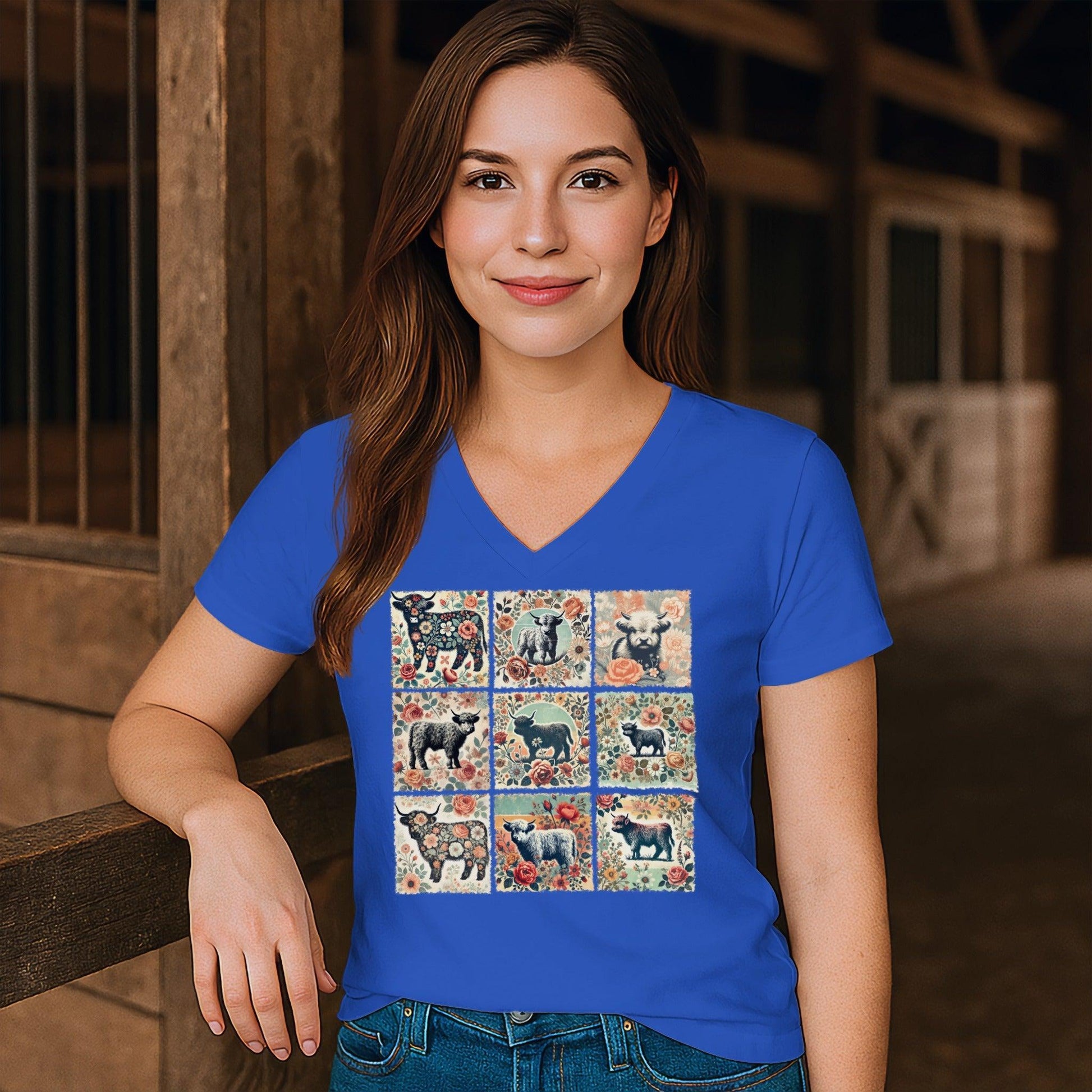 All the Pretty Cows V-neck