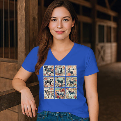 All the Pretty Cows V-neck