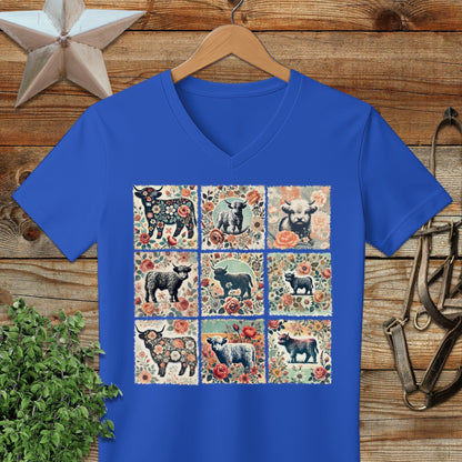 All the Pretty Cows V-neck