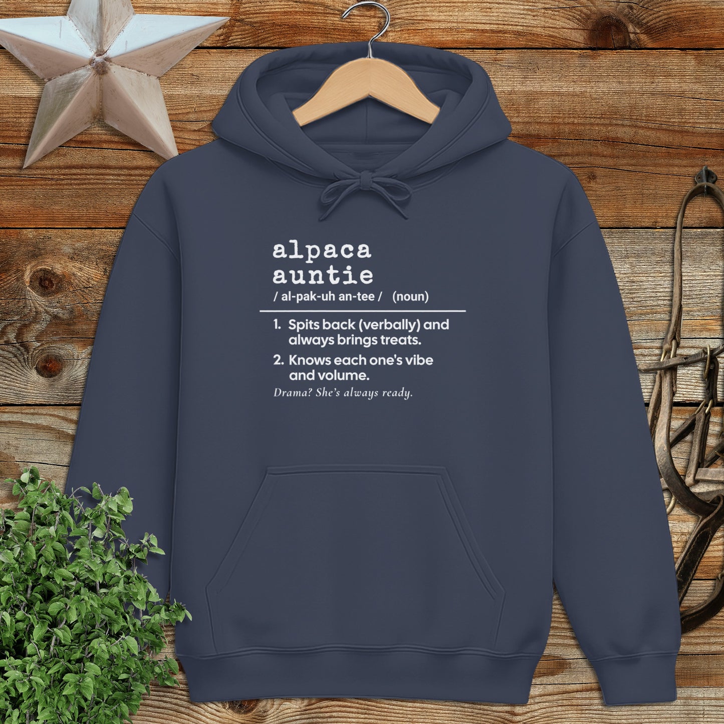 Alpaca Auntie Definition Hoodie