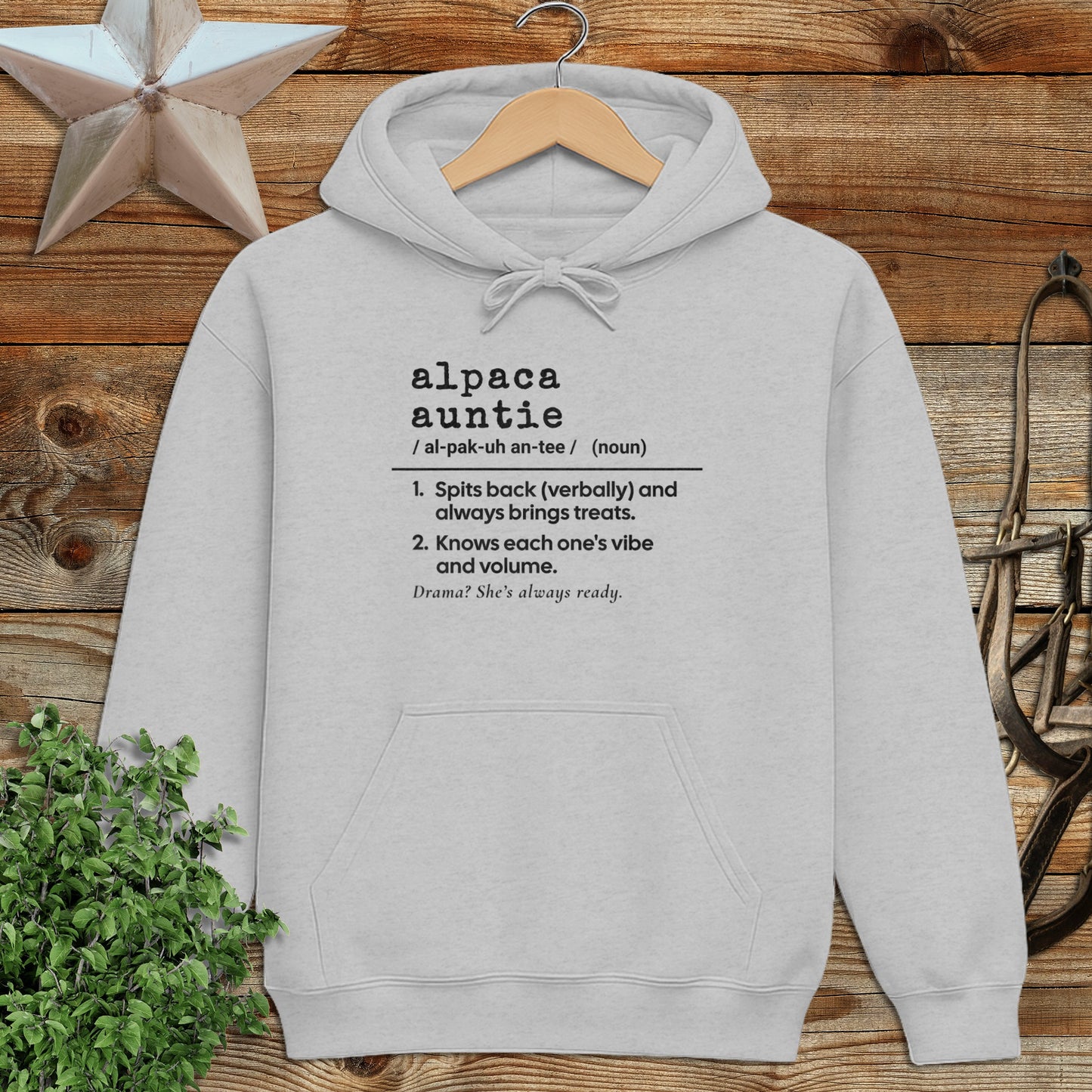 Alpaca Auntie Definition Hoodie